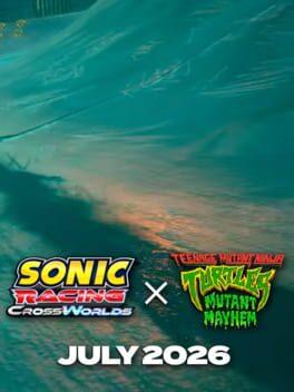Upcoming Nintendo console game Sonic Racing: CrossWorlds - Teenage Mutant Ninja Turtles Mutant Mayhem Pack cover art